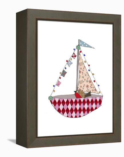 Christmas Boat-Effie Zafiropoulou-Framed Premier Image Canvas