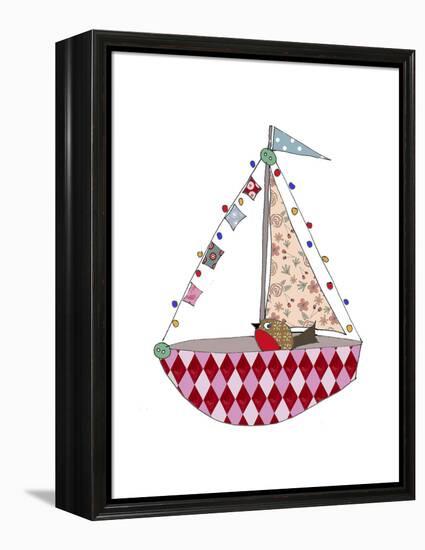 Christmas Boat-Effie Zafiropoulou-Framed Premier Image Canvas