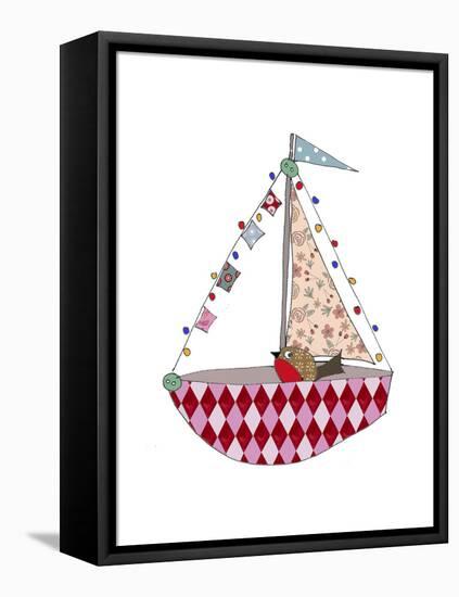 Christmas Boat-Effie Zafiropoulou-Framed Premier Image Canvas