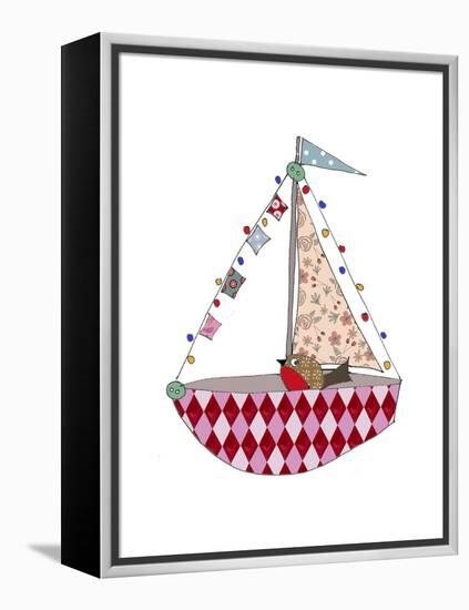 Christmas Boat-Effie Zafiropoulou-Framed Premier Image Canvas