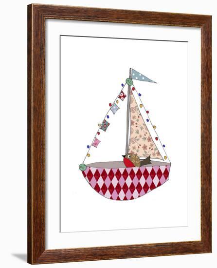 Christmas Boat-Effie Zafiropoulou-Framed Giclee Print