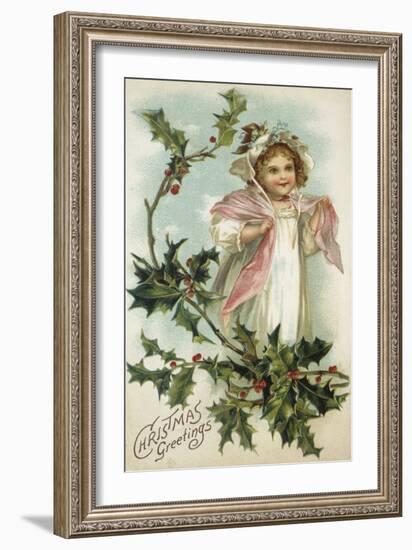 Christmas Bonnet-The Vintage Collection-Framed Giclee Print