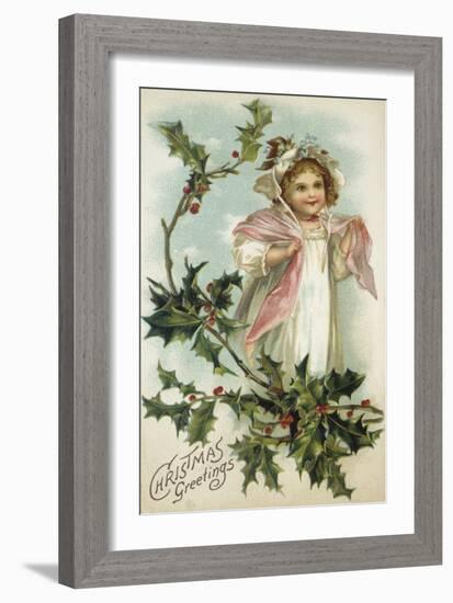 Christmas Bonnet-The Vintage Collection-Framed Giclee Print