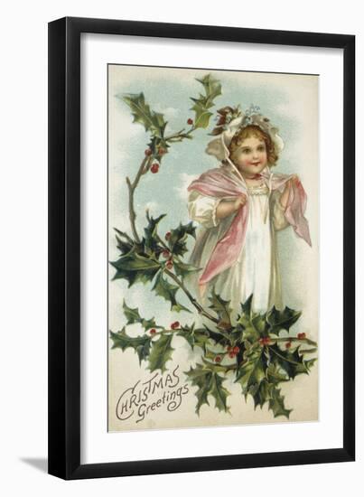 Christmas Bonnet-The Vintage Collection-Framed Giclee Print