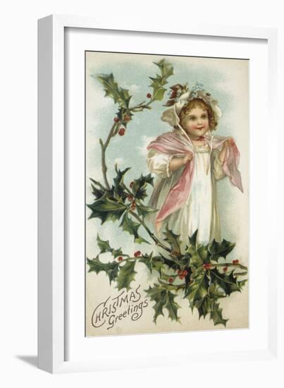 Christmas Bonnet-The Vintage Collection-Framed Giclee Print