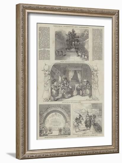 Christmas Burlesques and Pantomimes-Alfred Crowquill-Framed Giclee Print