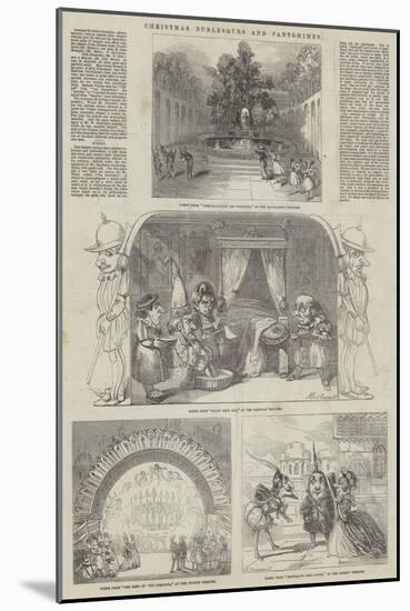 Christmas Burlesques and Pantomimes-Alfred Crowquill-Mounted Giclee Print