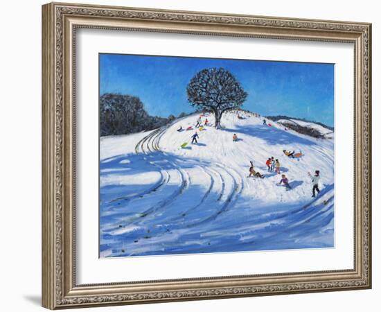 Christmas, Burley Lane, Derby, 2016-Andrew Macara-Framed Giclee Print