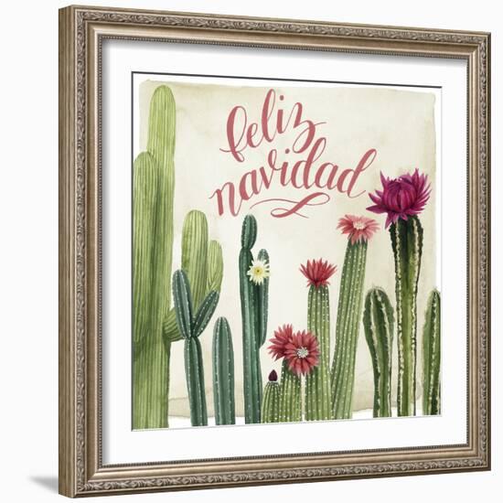 Christmas Cactus I-null-Framed Premium Giclee Print