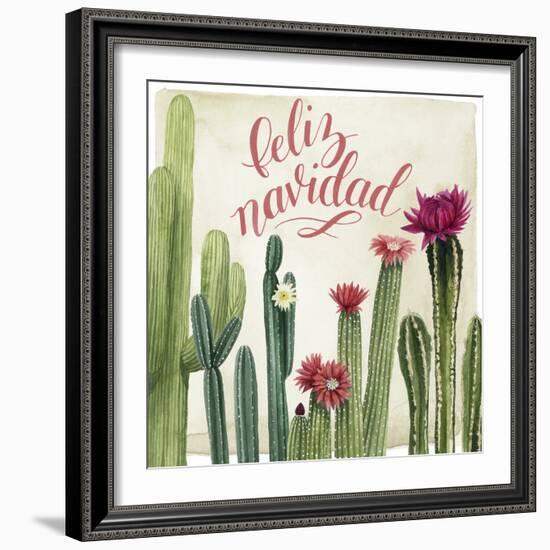 Christmas Cactus I-null-Framed Premium Giclee Print