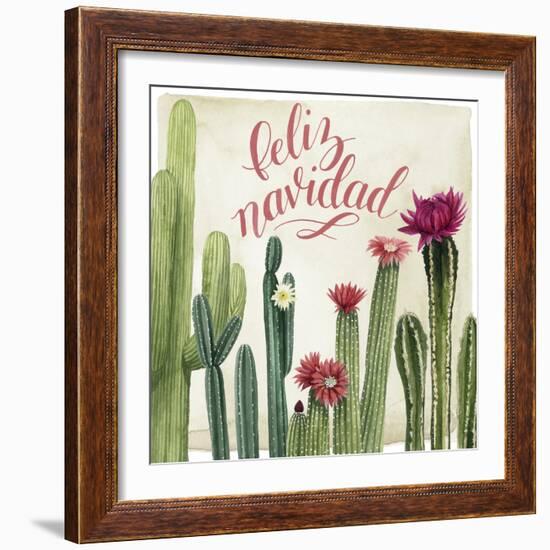 Christmas Cactus I-null-Framed Art Print