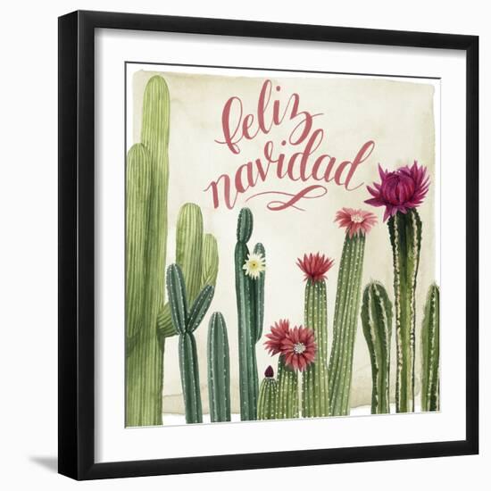 Christmas Cactus I-null-Framed Art Print