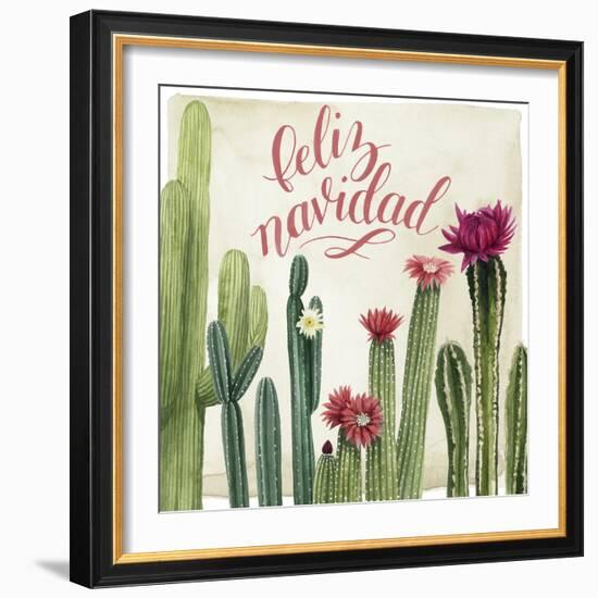 Christmas Cactus I-null-Framed Art Print