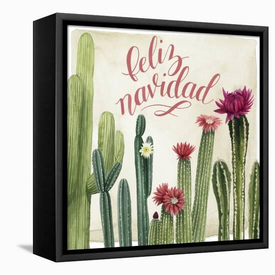 Christmas Cactus I-null-Framed Stretched Canvas