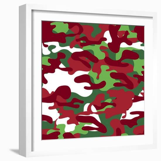 Christmas Camo-Joanne Paynter Design-Framed Giclee Print