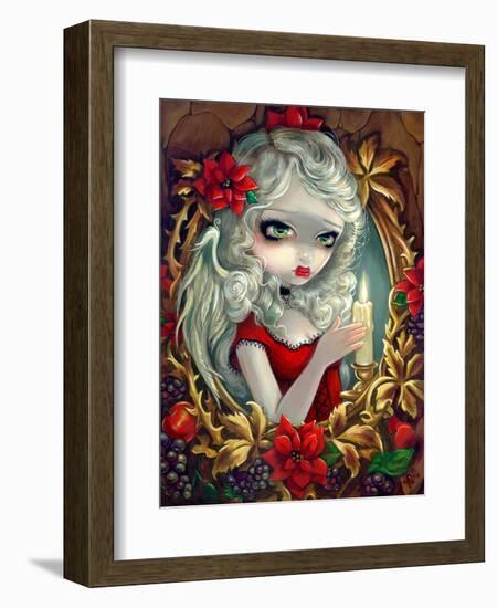 Christmas Candle-Jasmine Becket-Griffith-Framed Art Print