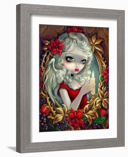 Christmas Candle-Jasmine Becket-Griffith-Framed Art Print