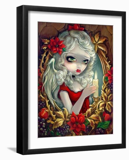 Christmas Candle-Jasmine Becket-Griffith-Framed Art Print