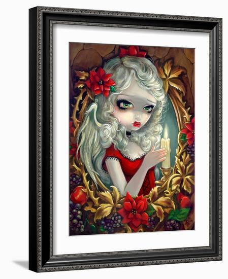 Christmas Candle-Jasmine Becket-Griffith-Framed Art Print