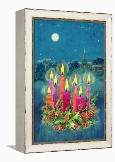 Christmas Candles-Stanley Cooke-Framed Premier Image Canvas