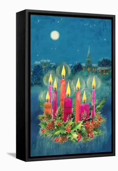 Christmas Candles-Stanley Cooke-Framed Premier Image Canvas