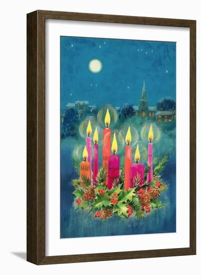 Christmas Candles-Stanley Cooke-Framed Giclee Print