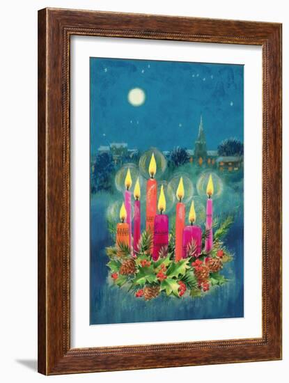 Christmas Candles-Stanley Cooke-Framed Giclee Print