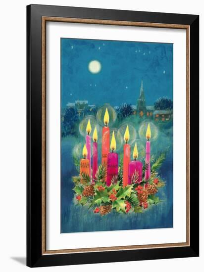 Christmas Candles-Stanley Cooke-Framed Giclee Print