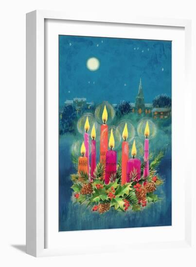 Christmas Candles-Stanley Cooke-Framed Giclee Print
