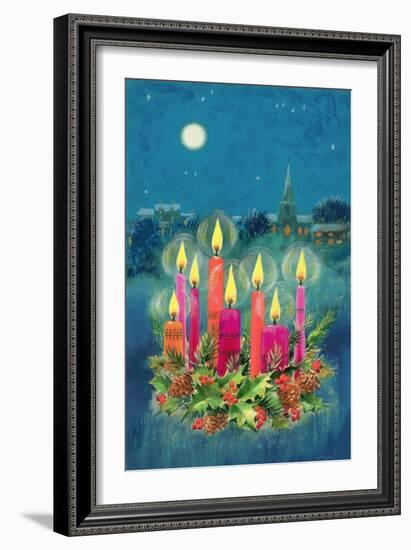 Christmas Candles-Stanley Cooke-Framed Giclee Print