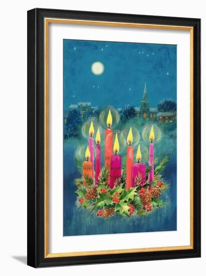 Christmas Candles-Stanley Cooke-Framed Giclee Print