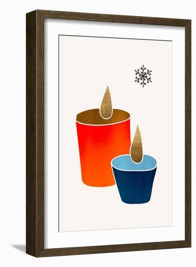Christmas Candles-Kubistika-Framed Giclee Print