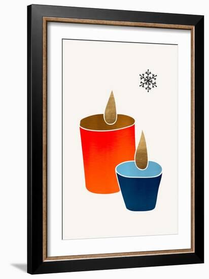 Christmas Candles-Kubistika-Framed Giclee Print