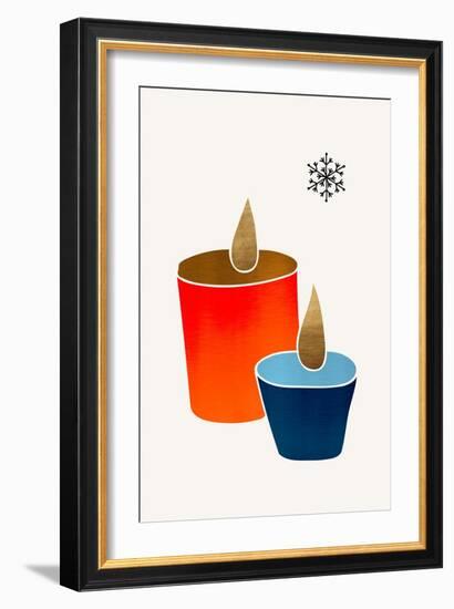 Christmas Candles-Kubistika-Framed Giclee Print