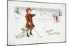 Christmas card with a golfing theme-Unknown-Mounted Giclee Print