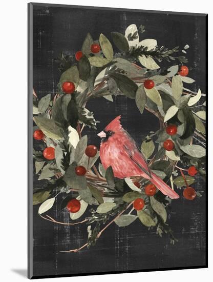 Christmas Cardinal I-Emma Scarvey-Mounted Art Print