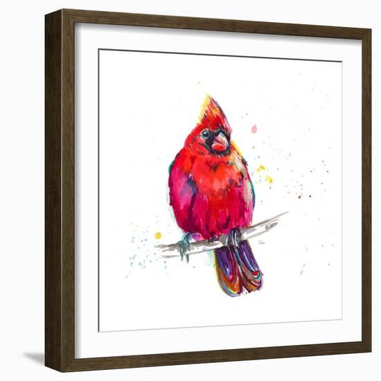 Christmas Cardinal III-Patricia Pinto-Framed Art Print