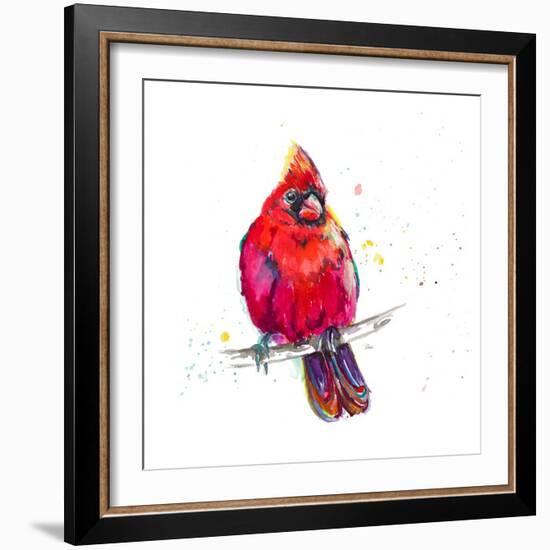 Christmas Cardinal III-Patricia Pinto-Framed Art Print