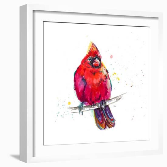 Christmas Cardinal III-Patricia Pinto-Framed Art Print