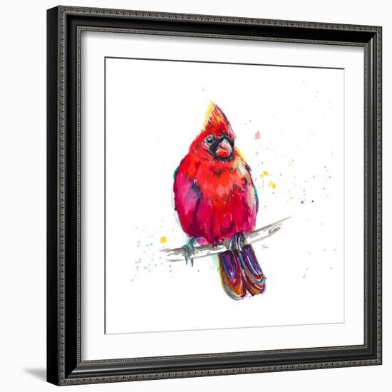 Christmas Cardinal III-Patricia Pinto-Framed Art Print