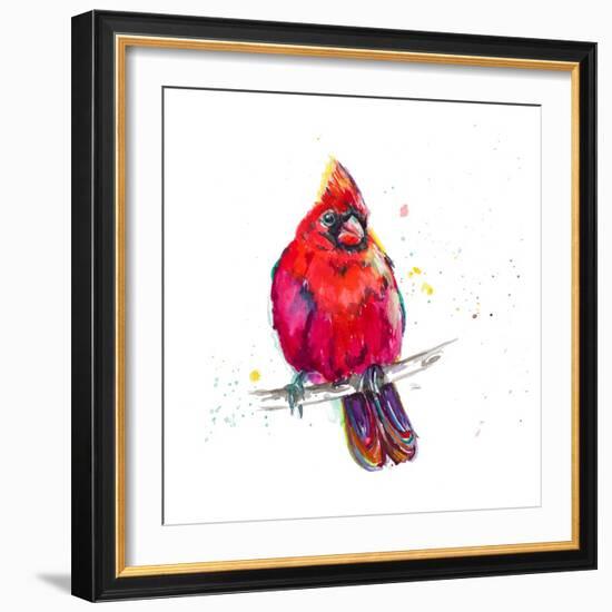 Christmas Cardinal III-Patricia Pinto-Framed Art Print