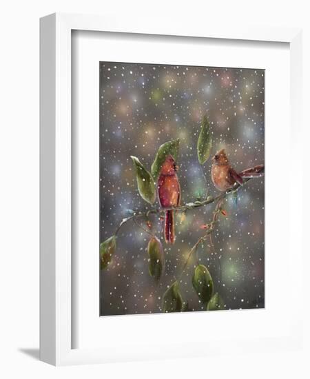 Christmas Cardinal-Sarah Davis-Framed Giclee Print