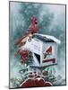 Christmas Cardinals-Jenny Newland-Mounted Giclee Print