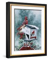 Christmas Cardinals-Jenny Newland-Framed Giclee Print