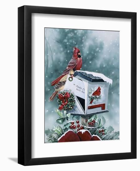 Christmas Cardinals-Jenny Newland-Framed Giclee Print