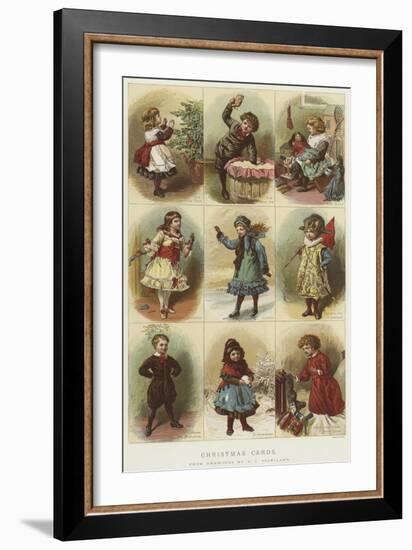 Christmas Cards-Charles Joseph Staniland-Framed Giclee Print