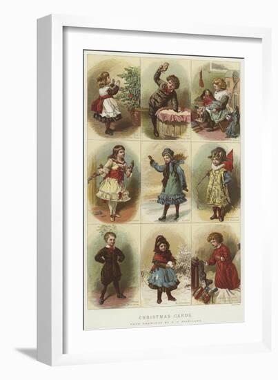Christmas Cards-Charles Joseph Staniland-Framed Giclee Print