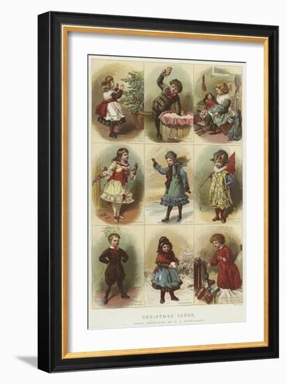 Christmas Cards-Charles Joseph Staniland-Framed Giclee Print