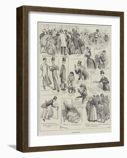 Christmas Cards-Alfred Courbould-Framed Giclee Print