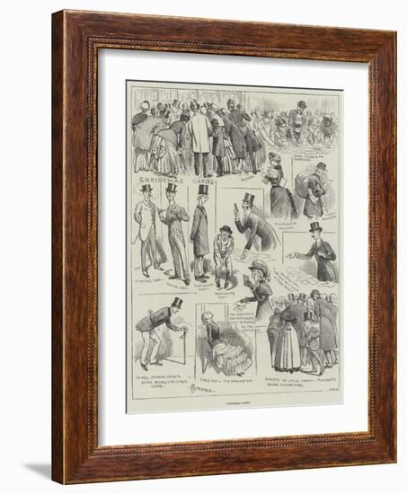 Christmas Cards-Alfred Courbould-Framed Giclee Print